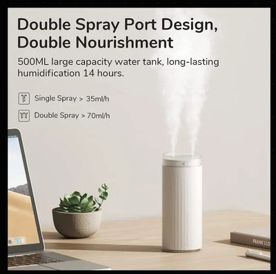 Humidificateur de bureau 500ml et diffuseur d'arôme MagnaPure