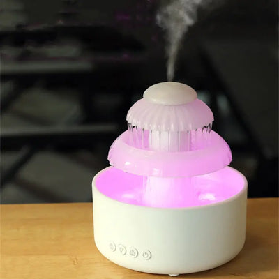 Mushroom Humidifying Cloud Rain Water Ultrasonic Aroma Diffuser Rain Humidifier MagnaPure